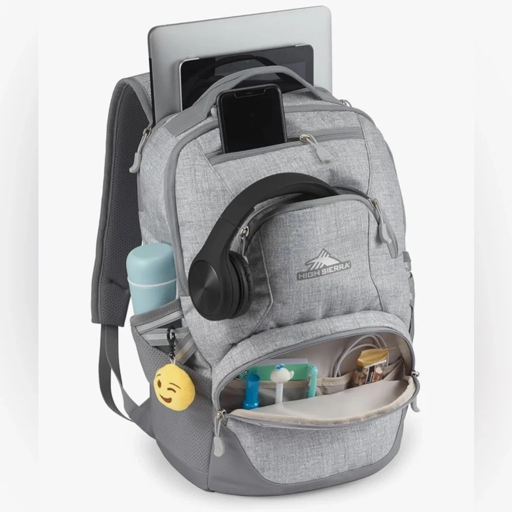 High Sierra Swoop SG Backpack, gray, good used condition - Picture 3 of 7